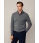 Hackett London Jersey Lw Cable Hzip gris