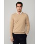 Hackett London Camisola bege Merino