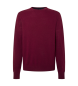 Hackett London Pull Merino Cash Mix marron