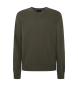 Hackett London Merino Cash Mix V jumper green