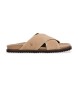 Hackett London Su�de Mikonos beige sandalen