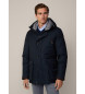 Hackett London Parka Lisa marineblå