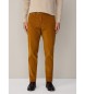 Hackett London Chino broek Pigment Cord mosterd