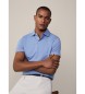 Hackett London Pima blue polo shirt