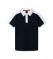 Hackett London Polo Members Col Block marino