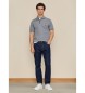 Hackett London Szara koszulka polo z ma?ym logo Lrc