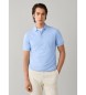Hackett London polo mercerizzato manica corta fit classico blu