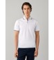 Hackett London polo mercerizzato manica corta fit classico bianco