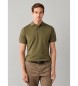 Hackett London Polo Slim Fit Logo verde oliva