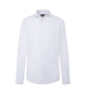 Hackett London Camicia a righe in popeline bianco