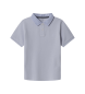 Hackett London Polo en seersucker bleu clair