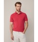 Hackett London Rød poloshirt med selvedge