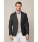 Hackett London Jacke Semi Plain Texture grün