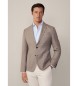 Hackett London Semi Plain Texture beige kavaj