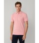 Hackett London Polo piqué fit slim rosa