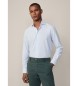 Hackett London Koszula Tencel Mel Stripe niebieska