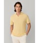 Hackett London Classic fit textured polo shirt yellow