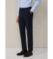 Hackett London Textured navy chino trousers