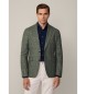 Hackett London Cash Wollblazer grün