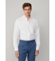 Hackett London Camisa Yarn Dye Linen blanco