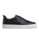 Hackett London Sneaker in pelle Vision Pebble blu navy