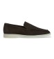 Hackett London mocassini in camoscio martin liscio marrone