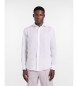 Harmont & Blaine Plain white linen shirt