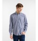 Harmont & Blaine Camisa �s riscas de corte regular azul-marinho