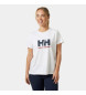 Helly Hansen T-shirt bianca con logo 2.0