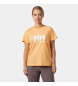 Helly Hansen T-shirt arancione con logo 2.0
