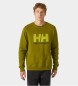Helly Hansen Logo Crew Sweatshirt vert