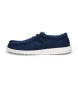 HeyDude Wally Stretch Canvas navy trainers