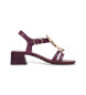 Hispanitas Sandales en cuir Cherry burgundy