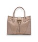 Hispanitas Torba tote z zamszu w kolorze taupe