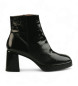 Hispanitas Bottines en cuir Carmin noir