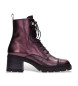 Hispanitas Fliederfarbene Mid-Lederstiefeletten