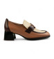 Hispanitas Mocassins en cuir marron Antifaz