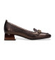 Hispanitas Bronzen leren loafers