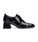 Hispanitas Leder Mokassins Pointed Toe schwarz