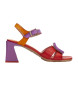 Hispanitas Večbarvni usnjeni sandali Mallorca -Višina pete 6,5 cm