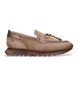 Hispanitas Mocassini in pelle Oregon taupe