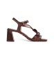 Hispanitas Sandales en cuir Soho ornement marron