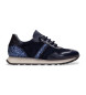 Hispanitas Midnight navy leather trainers