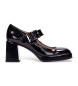 Hispanitas Chaussures en cuir verni noir