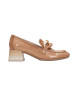 Hispanitas Zapatos de piel Etna marrón  -Altura tacón 4.5cm-