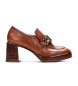Hispanitas Zapatos de piel Tokio marrón -Altura tacón 7cm-