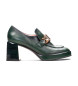 Hispanitas Zapatos de piel Tokio verde -Altura tacón 7cm-