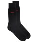 HUGO Pack of 2 pairs of long socks black