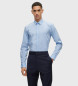 HUGO Chemise extra slim fit bleu