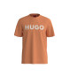 HUGO T-shirt Dulivio pomarańczowy
